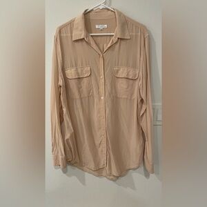 Equipment French Nude Button-Up Blouse